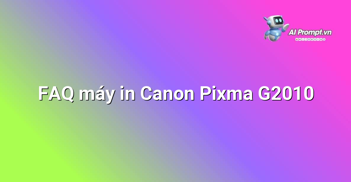 Phong cách minh họa cho các câu hỏi và trả lời liên quan đến máy in.