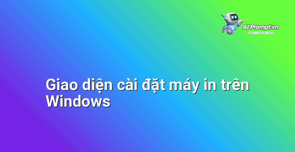 Cửa sổ "Printers