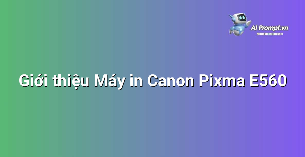 Ảnh máy in Canon Pixma E560 đang hoạt động