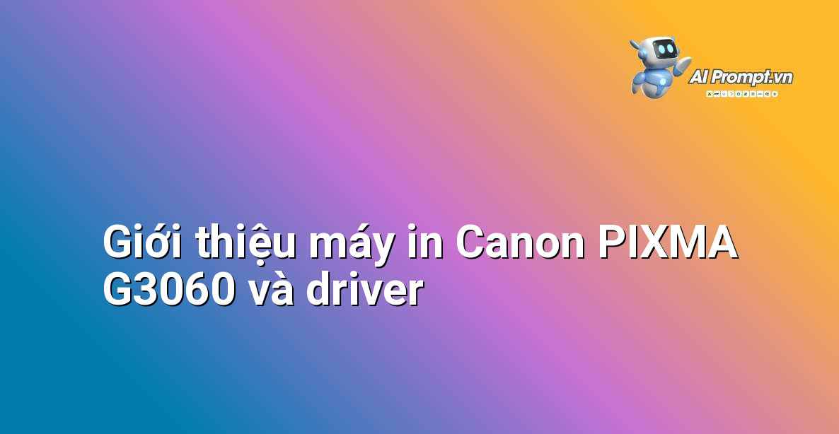 Hướng Dẫn Chi Tiết Cách Tải và Cài Đặt Driver Canon PIXMA G3060 Cho Người Mới Bắt Đầu 2 Hình ảnh máy in Canon PIXMA G3060 kết nối với máy tính, tượng trưng cho việc cài đặt driver