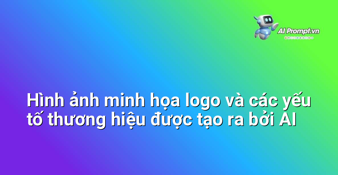 Minh họa trực quan về cách AI hỗ trợ tạo ra các yếu tố thương hiệu như logo, slogan và bộ nhận diện