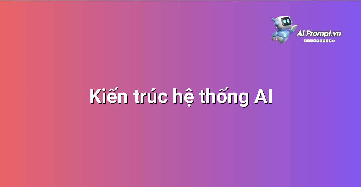 AI Workflow là gì? Hướng dẫn chi tiết cho người mới bắt đầu 4 Sơ đồ kiến trúc hệ thống AI, minh họa các thành phần như dữ liệu, mô hình, API và giao diện người dùng