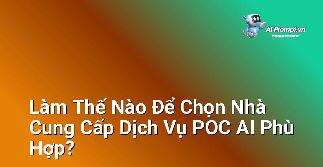 Dịch vụ POC AI Nhanh: Tạo Lợi Thế Trong 2 Tuần 7 Hình ảnh minh họa một buổi họp giữa doanh nghiệp và nhà cung cấp dịch vụ AI, với các yếu tố được thảo luận: kinh nghiệm, công nghệ, chi phí, thời gian, sự phù hợp với ngành