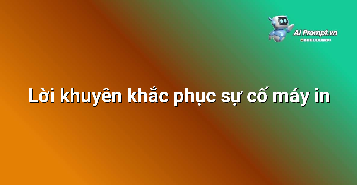 Một biểu tượng cảnh báo lỗi máy in với các tùy chọn khắc phục sự cố
