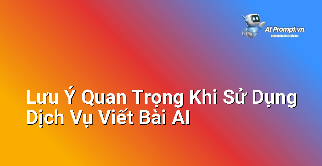 Dịch Vụ Viết Bài AI Chuẩn SEO: Hướng Dẫn Cho Người Mới 5 Gạch đầu dòng các lưu ý quan trọng khi sử dụng dịch vụ viết bài AI, bao gồm: Kiểm tra đạo văn, Duy trì giọng giọng văn thương hiệu, Hiểu về AI, Cung cấp thông tin chi tiết.