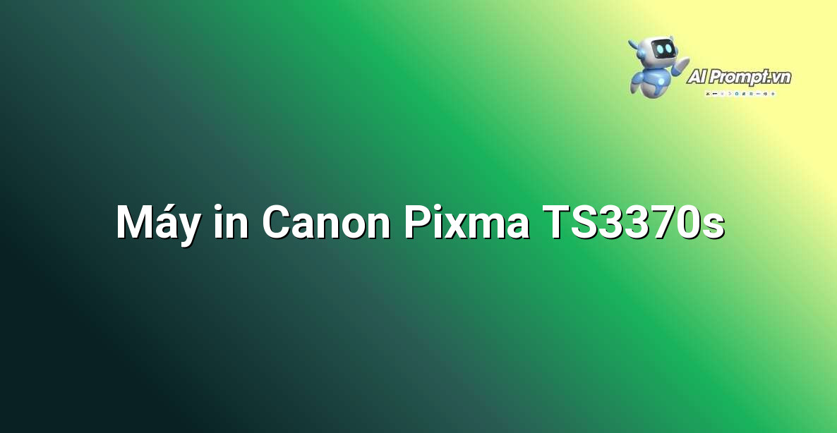 Hình ảnh máy in đa năng Canon Pixma TS3370s màu trắng