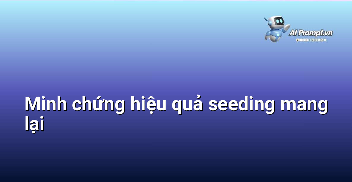 Đồ thị doanh số tăng trưởng nhờ chiến dịch seeding