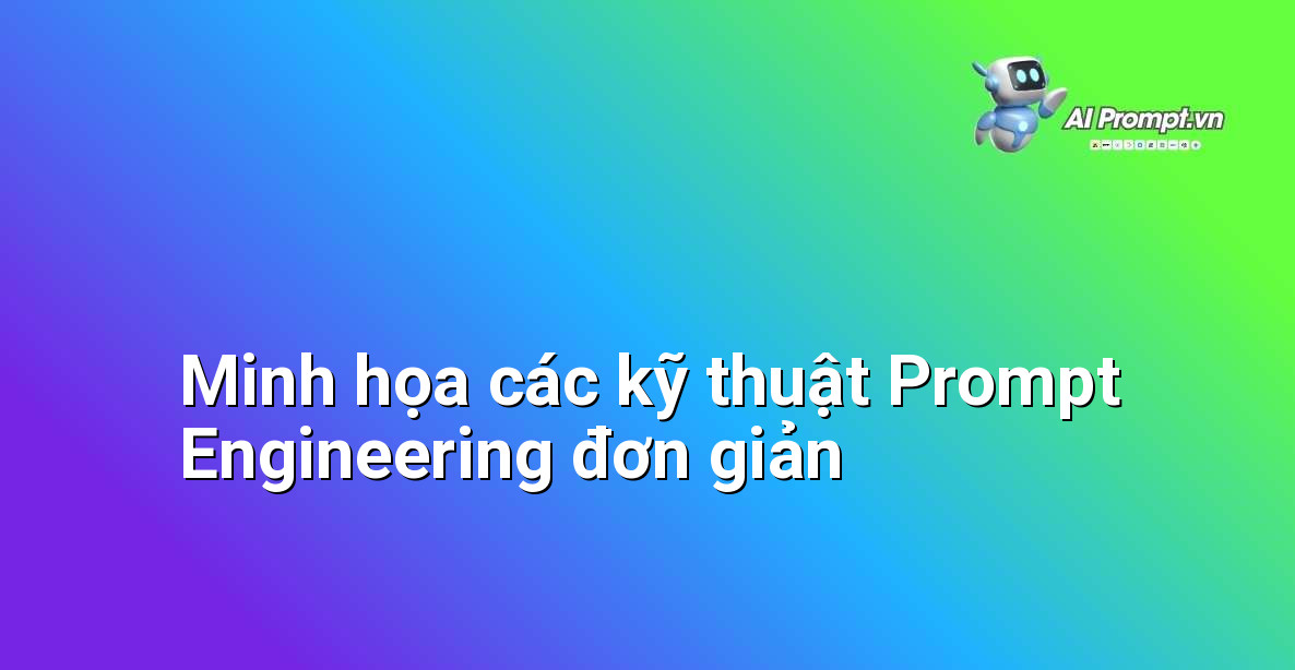 Hình ảnh trực quan minh họa các bước và kỹ thuật cơ bản của Prompt Engineering