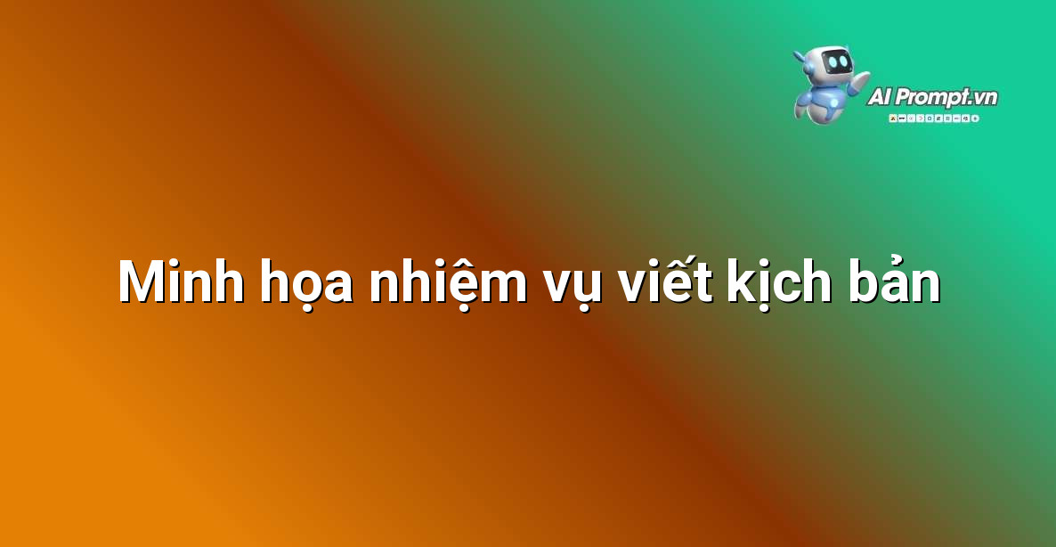 Hình ảnh minh họa một người đang viết kịch bản hoặc biểu tượng văn phòng phẩm