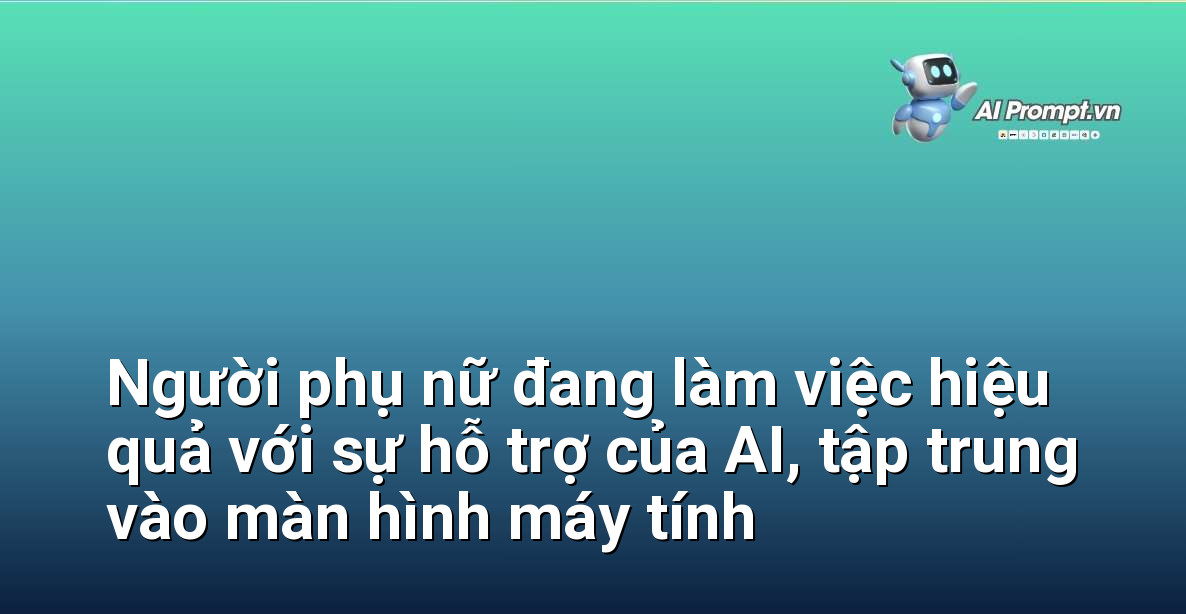 Dịch Vụ AI Cho Cá Nhân: Chìa Khóa Mở Cánh Cửa Tương Lai Cho Mọi Người 3 Một người phụ nữ trẻ ngồi tại bàn làm việc, mỉm cười và tập trung vào màn hình máy tính đang hiển thị một giao diện phần mềm quản lý công việc có tích hợp các tính năng AI. Cô ấy đang gõ phím và có vẻ rất hiệu quả.