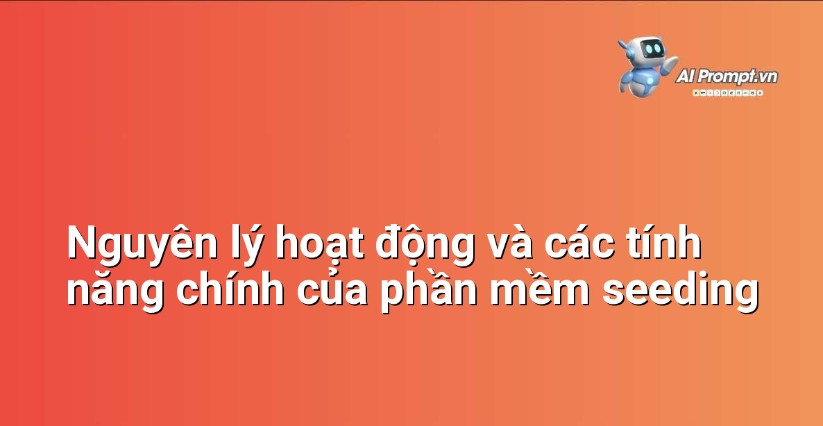 Giao diện phần mềm seeding trực quan với các tùy chọn cài đặt bình luận, chia sẻ và số lượng tài khoản