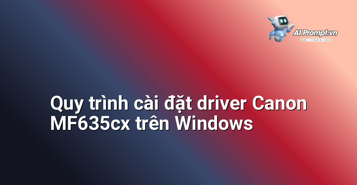 Ảnh chụp màn hình giao diện cài đặt driver máy in Canon trên Windows, hiển thị các bước tùy chọn cài đặt và kết nối.