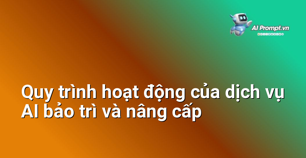 AI Bảo Trì & Nâng Cấp: Tối Ưu Hiệu Suất Hệ Thống Định Kỳ 4 Sơ đồ minh họa các bước trong quy trình AI bảo trì hệ thống: Thu thập dữ liệu, Phân tích, Cảnh báo, Khắc phục, Nâng cấp, Tối ưu hóa, Báo cáo.