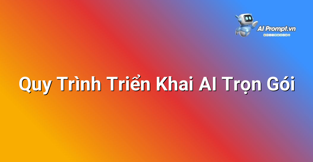 Dịch Vụ AI Theo Dự Án Trọn Gói: Cẩm Nang Toàn Diện Cho Người Mới Bắt Đầu 5 Biểu tượng hoặc sơ đồ minh họa các bước trong quy trình triển khai dịch vụ AI theo dự án trọn gói, bắt đầu từ khám phá, phát triển, triển khai và hỗ trợ.