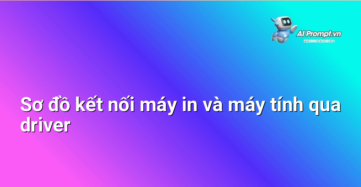 Minh họa sơ đồ kết nối từ máy tính đến máy in Canon MF631Cn thông qua driver