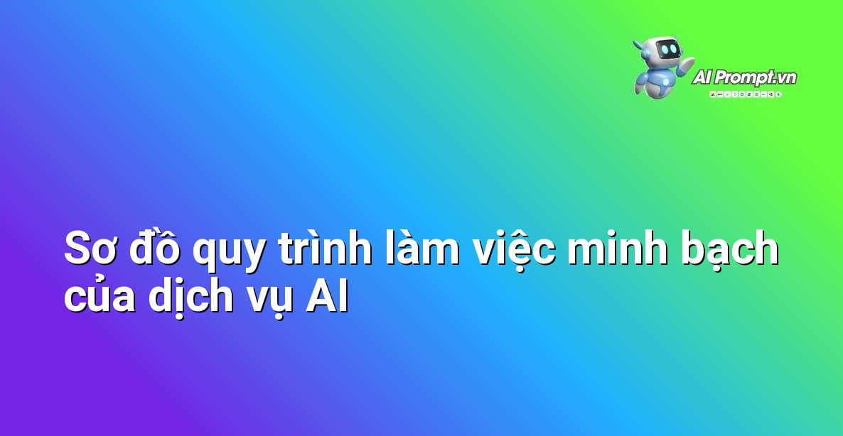 Dịch Vụ AI Cao Cấp: Hướng Dẫn Toàn Diện Cho Người Mới Bắt Đầu & Lợi Ích Vượt Trội 4 Một sơ đồ các bước rõ ràng, tuần tự mô tả quy trình cung cấp dịch vụ AI, từ phân tích nhu cầu, phát triển giải pháp, triển khai đến hỗ trợ sau bán hàng, nhấn mạnh tính minh bạch và hợp tác