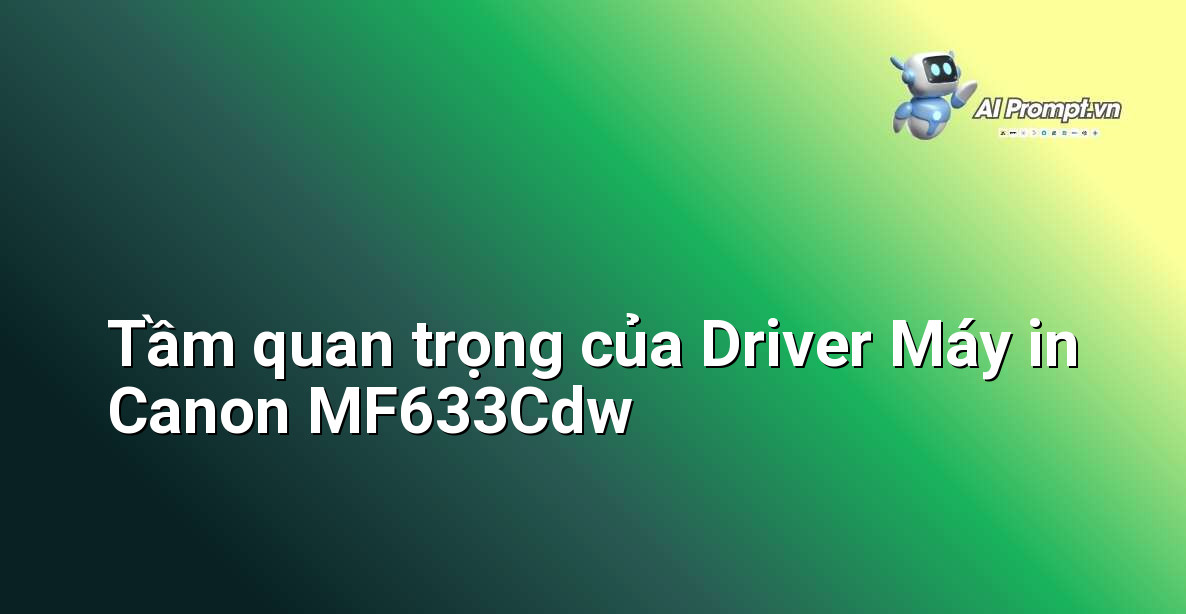 Trọn Bộ Hướng Dẫn Cài Đặt Driver Canon MF633Cdw Cho Người Mới Bắt Đầu: Nhanh Chóng & Hiệu Quả 2 Biểu tượng máy in Canon MF633Cdw kết nối với máy tính và văn bản "Driver quan trọng "