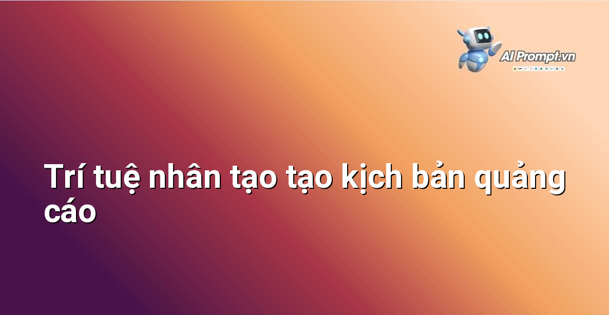 Hình ảnh minh họa một người đang tương tác với giao diện máy tính hiển thị các dòng kịch bản quảng cáo được tạo bởi AI