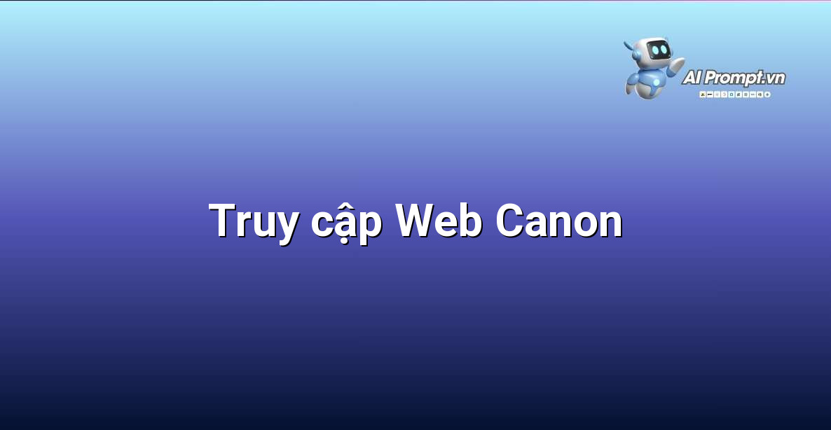 Giao diện trang web hỗ trợ của Canon