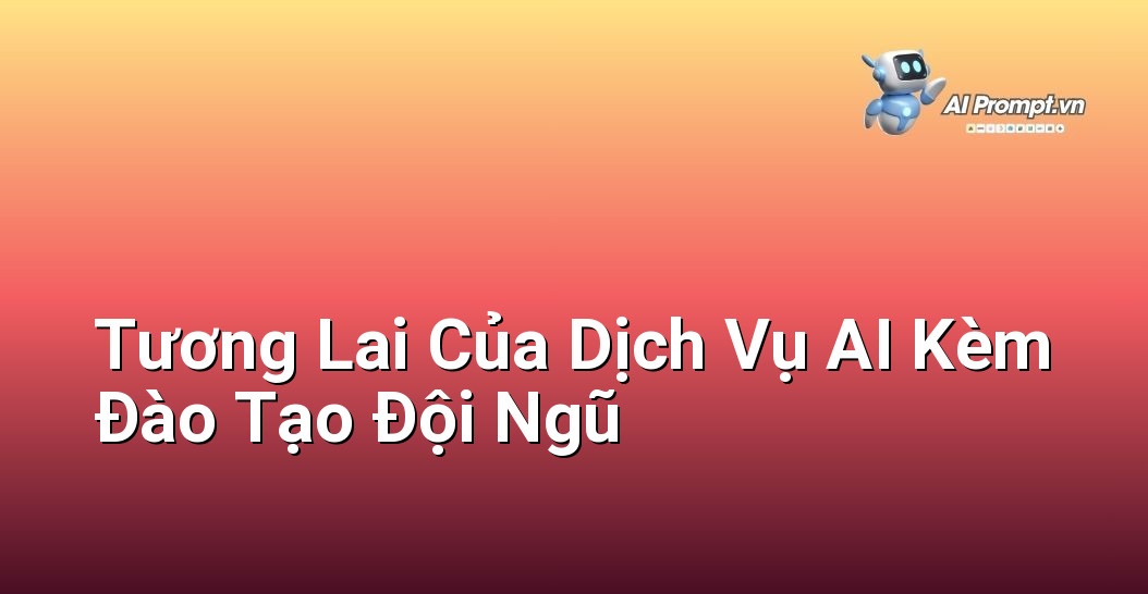 Dịch Vụ AI Kèm Đào Tạo Đội Ngũ: Chìa Khóa Cho Doanh Nghiệp Thời Đại Số 6 Hình ảnh mang tính tương lai, minh họa sự tích hợp sâu sắc giữa con người và AI trong môi trường làm việc, thể hiện sự cộng tác, sáng tạo và hiệu quả